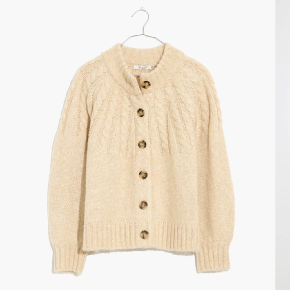 Madewell Harwood Cable Cardigan